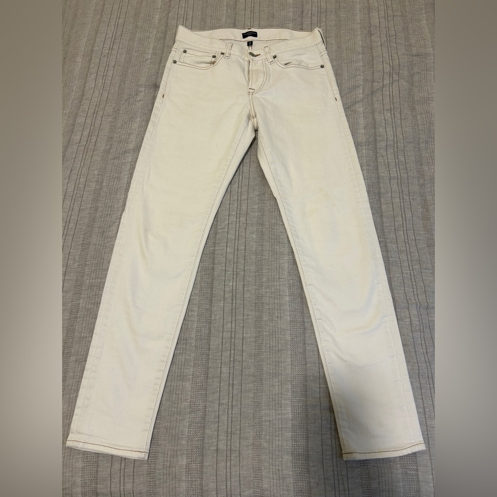 Club Monaco Cream Denim Jeans